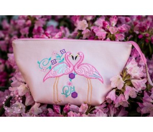 Stickserie - Flowery Flamingo